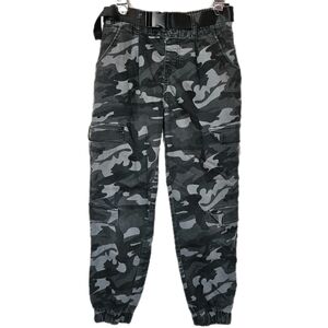 V.I.P. Camo Jogger Pants Women’s 7/8 Stretch Utility Streetwear Cargo Pockets